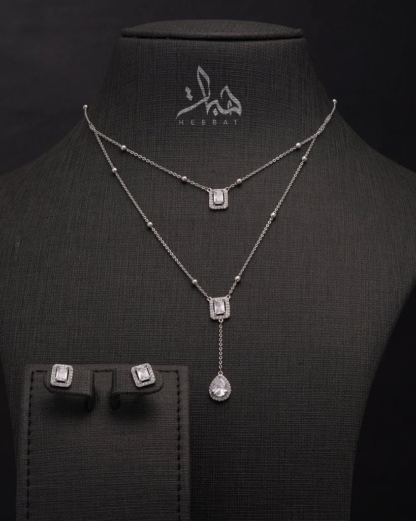 طقم جيهان فضي 