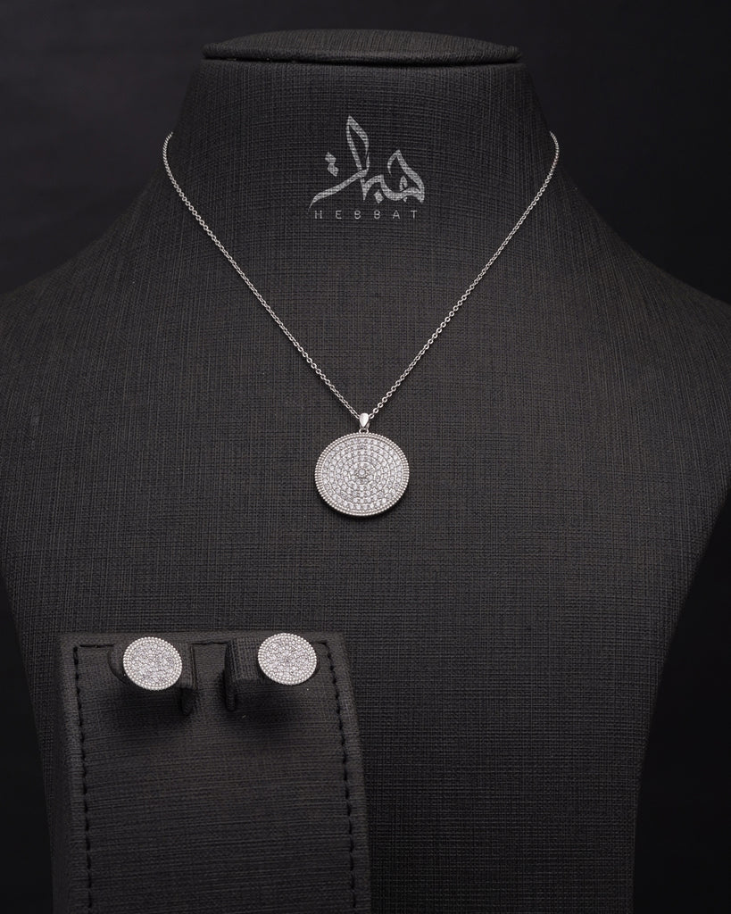 طقم غاريس فضي