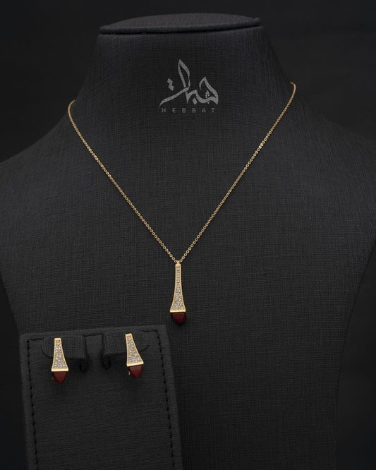 طقم الواس حجر احمر 