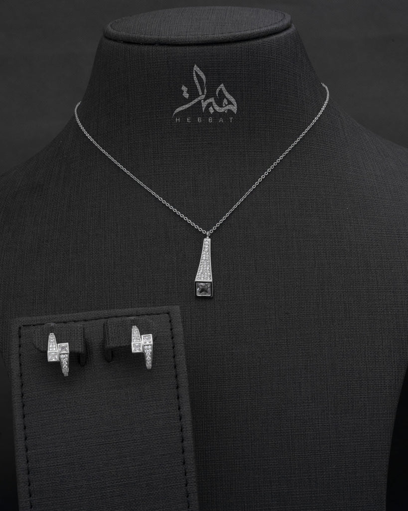 طقم نيدا فضي