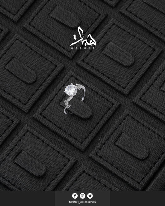 خاتم ابريل فضي 